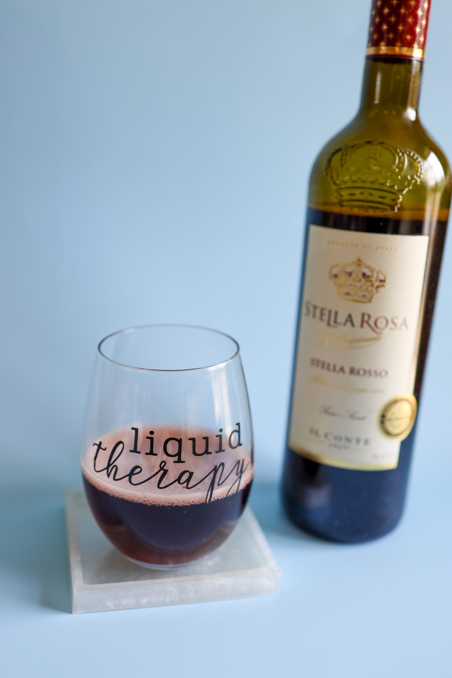 Liquid therapy wine glass cup