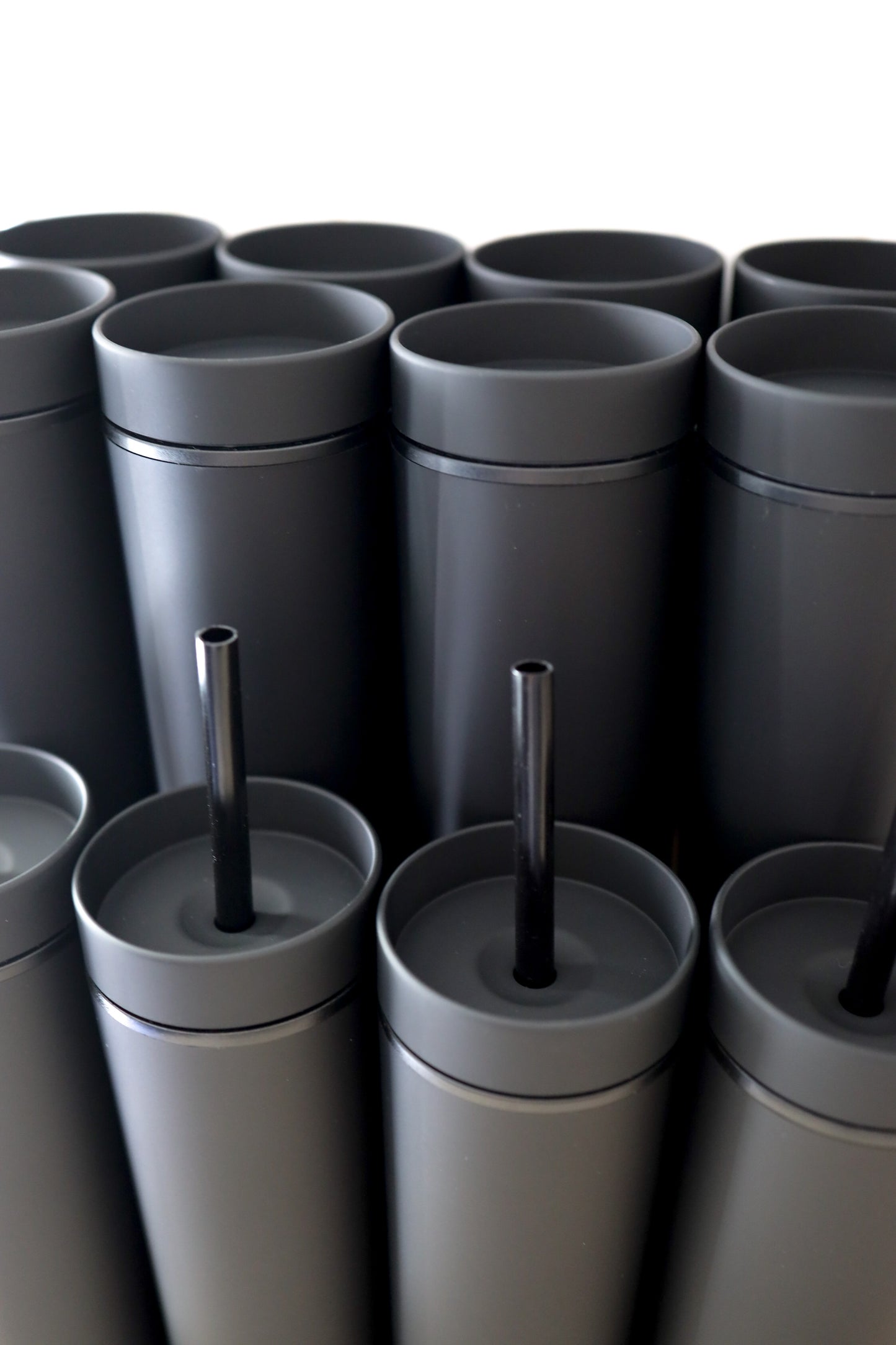 Black skinny tumbler