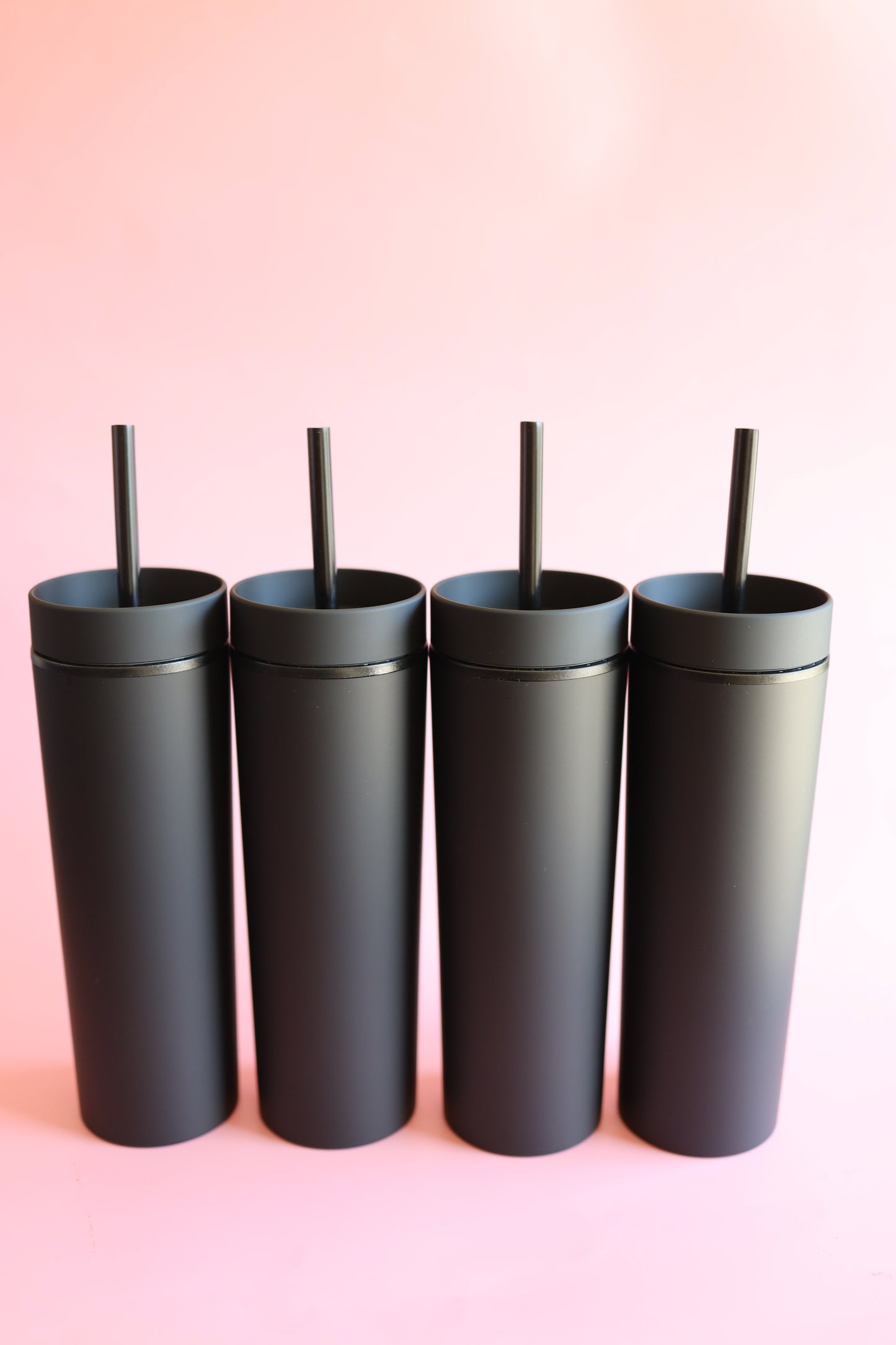 Black skinny tumbler