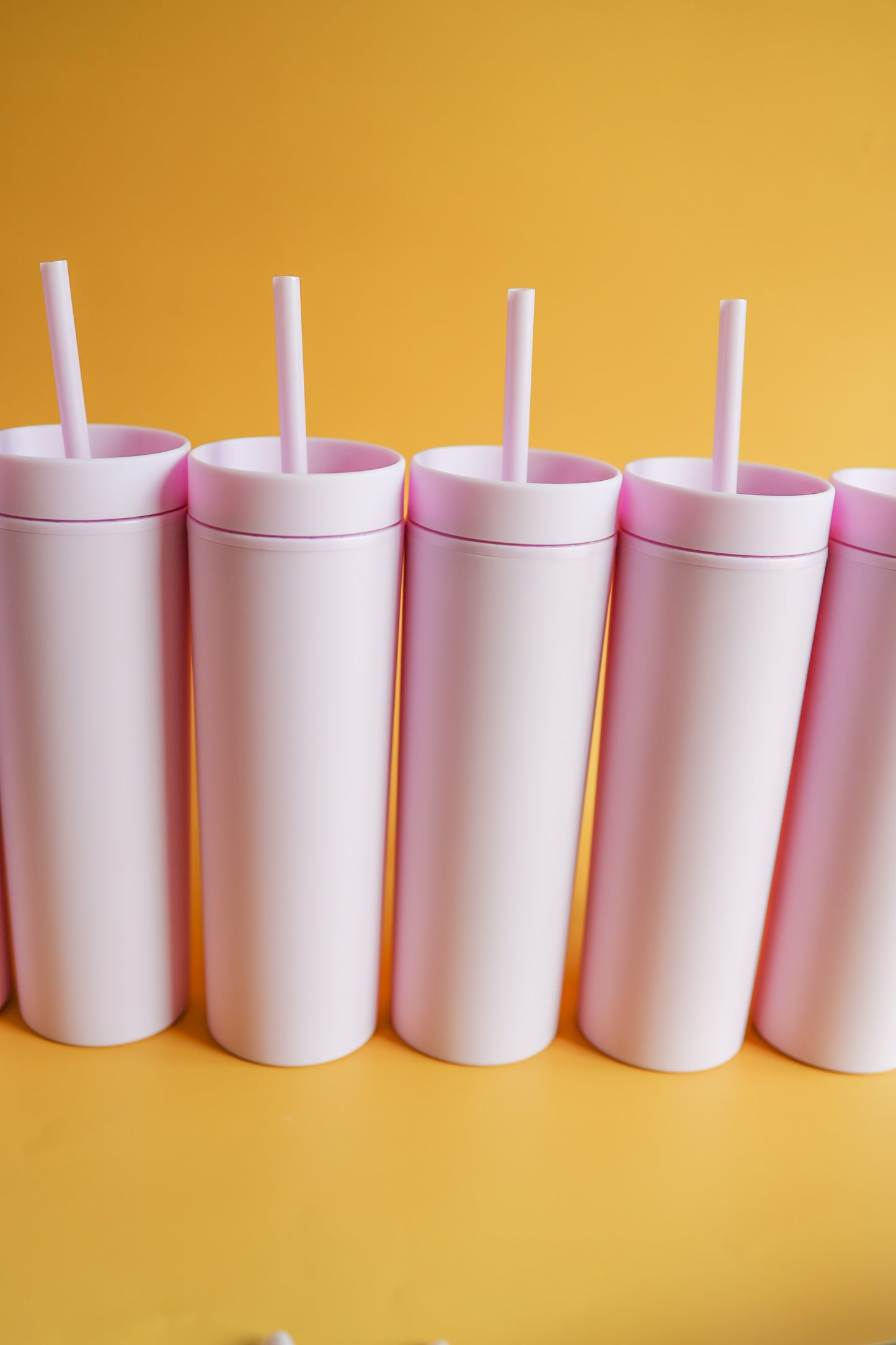 Pastel Pink Skinny tumbler