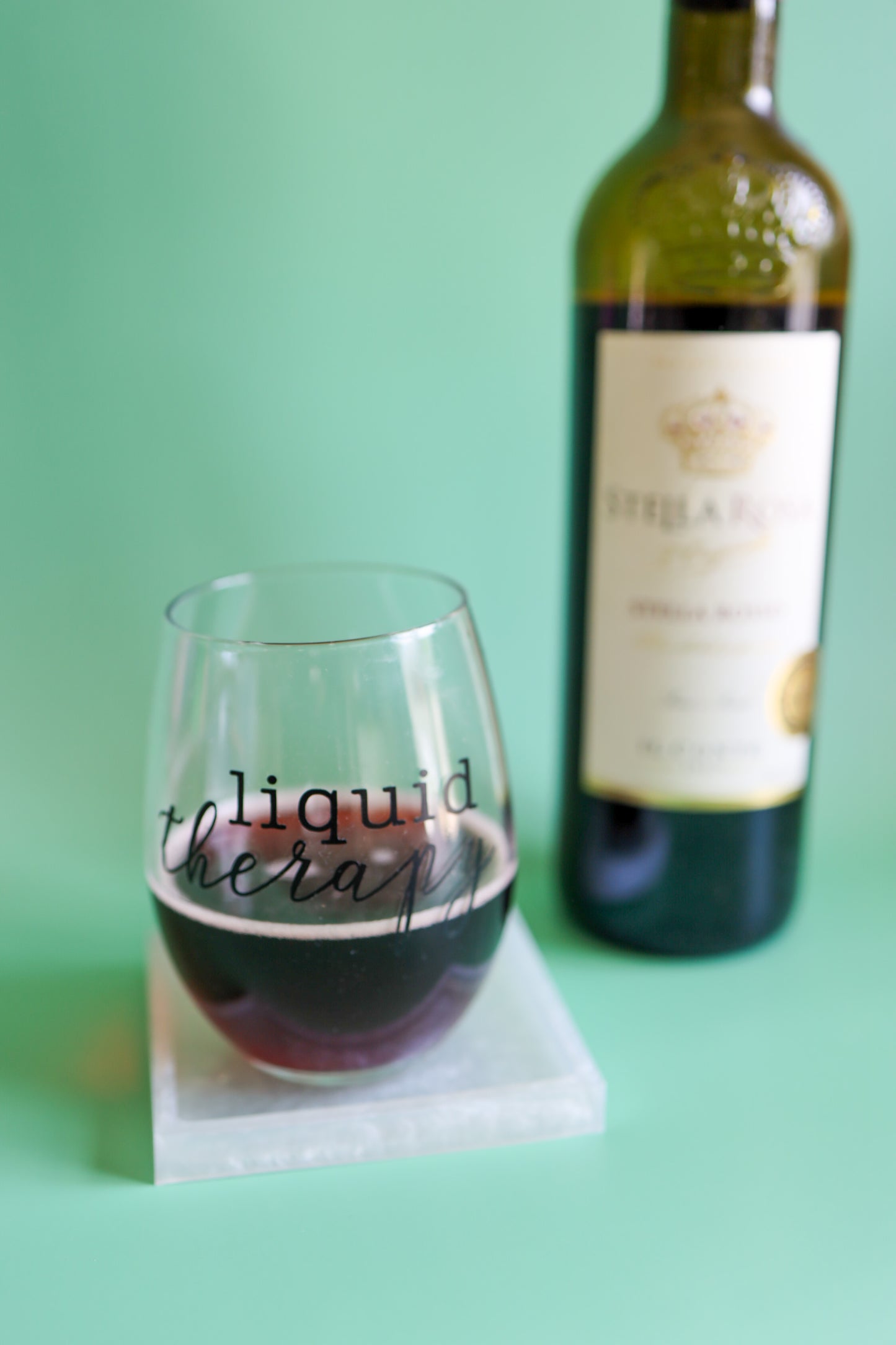 Liquid therapy wine glass cup