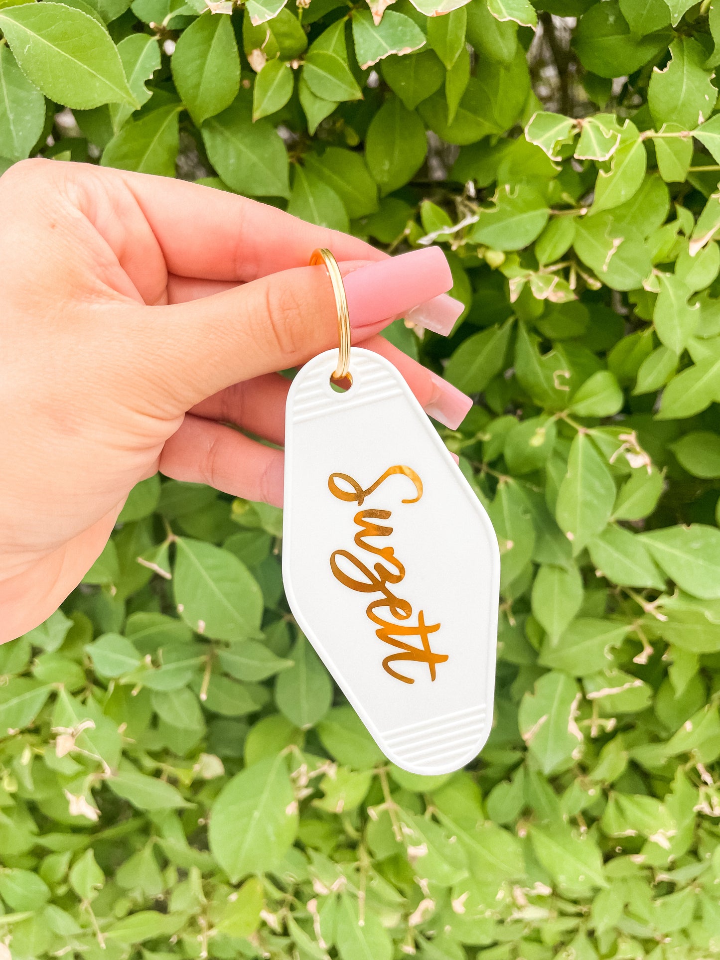 Motel keychain