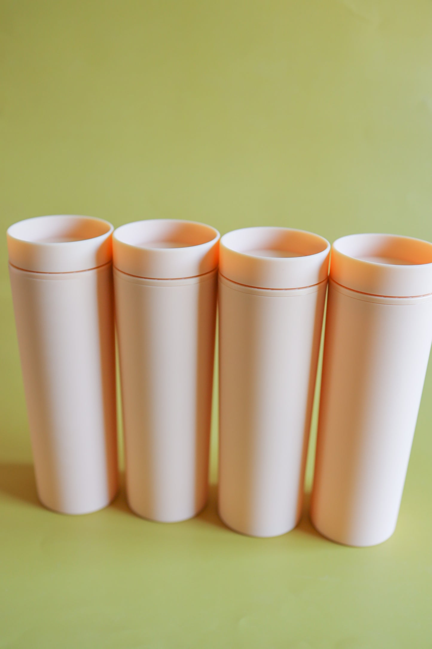 Peach skinny tumblers