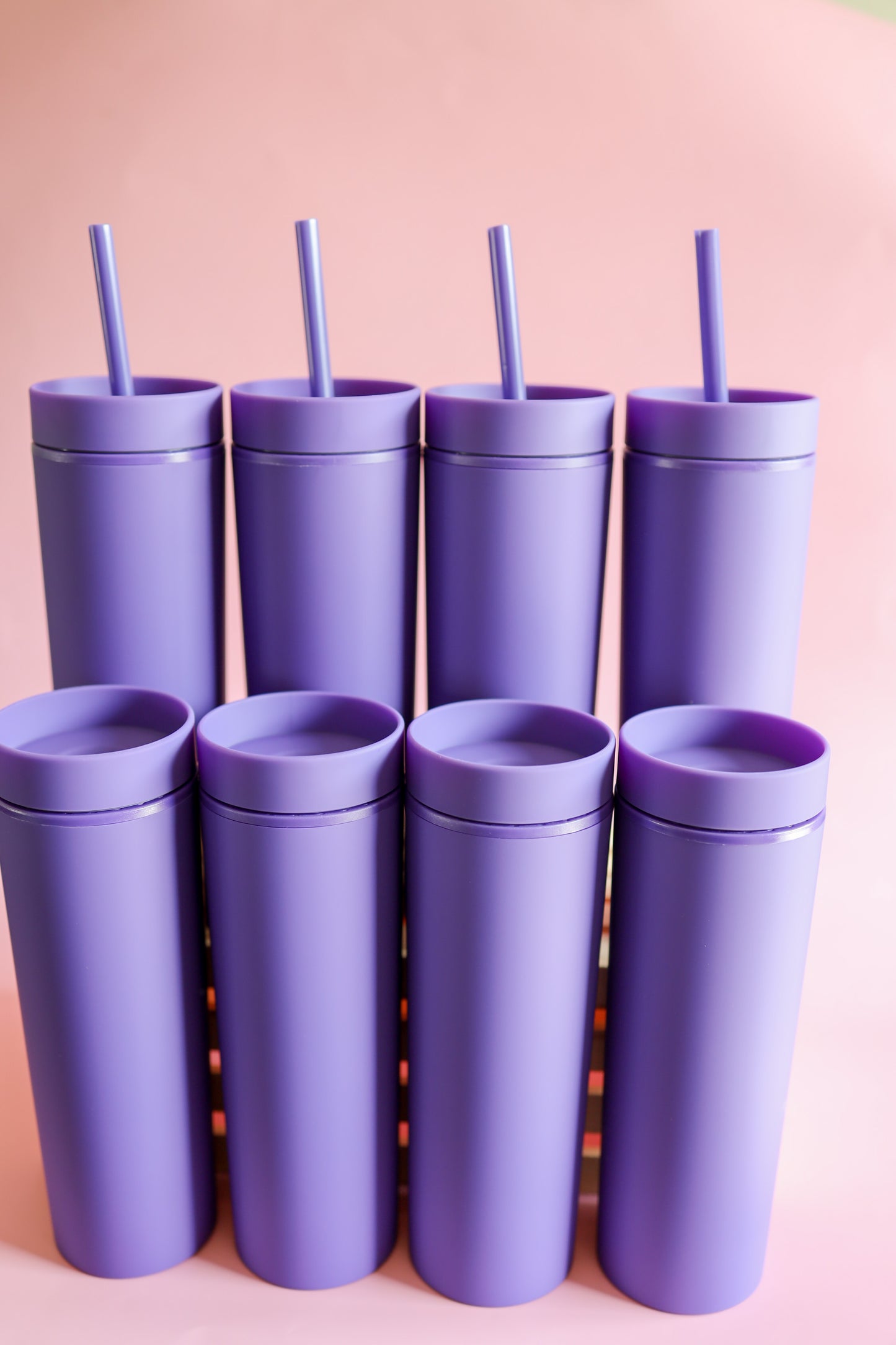 Dark purple skinny tumbler