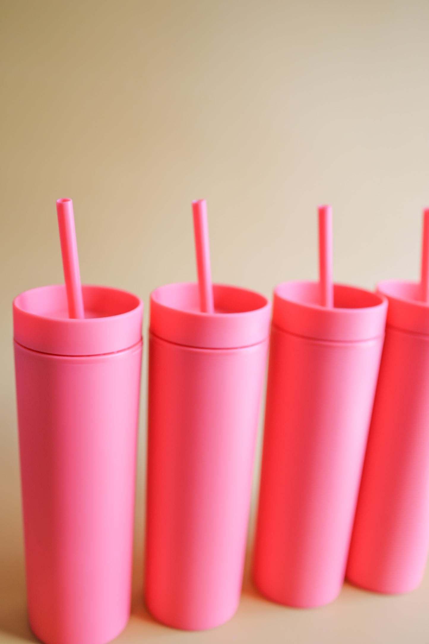 Coral Skinny Tumbler