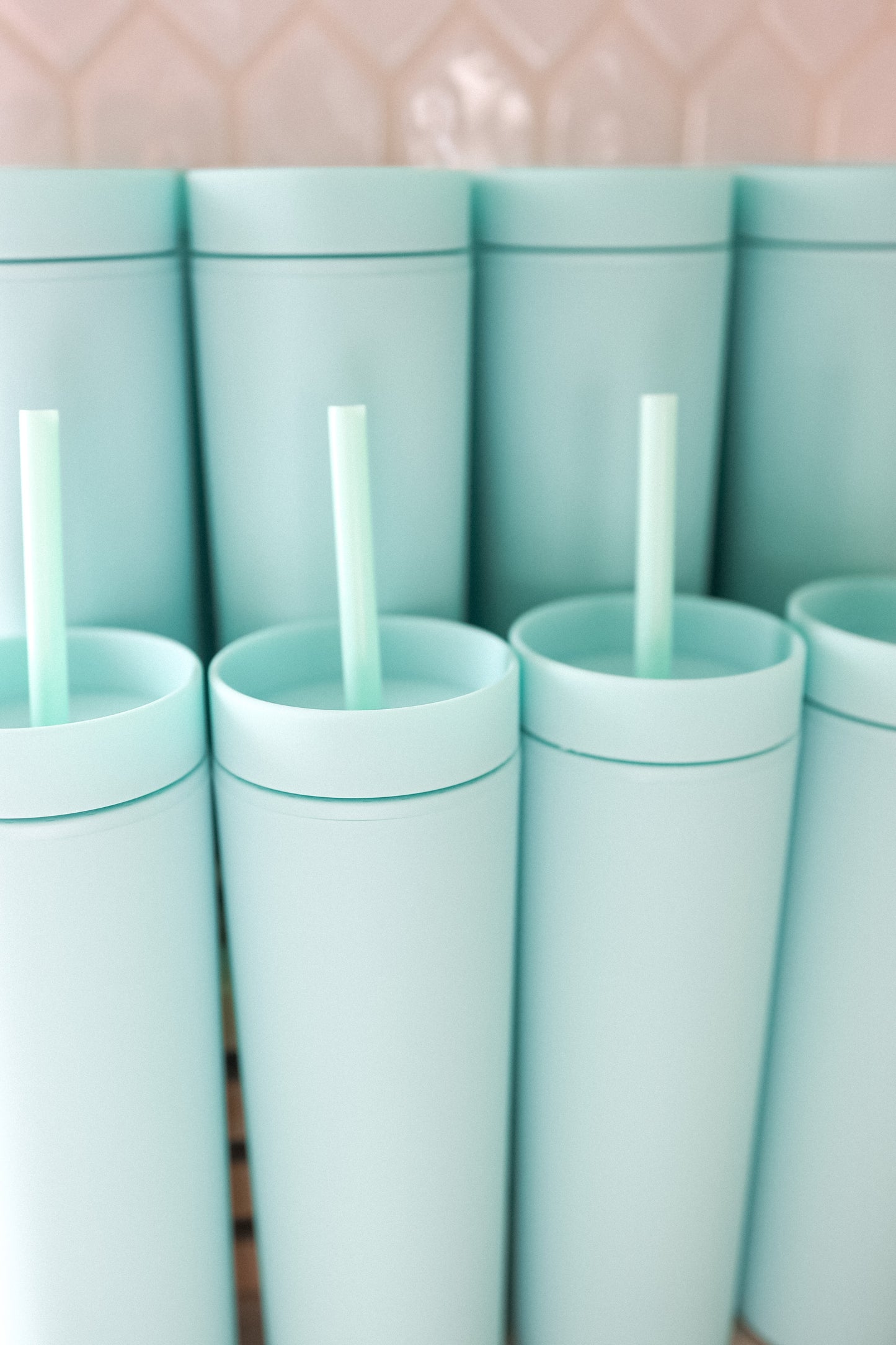 Turquoise skinny Tumbler
