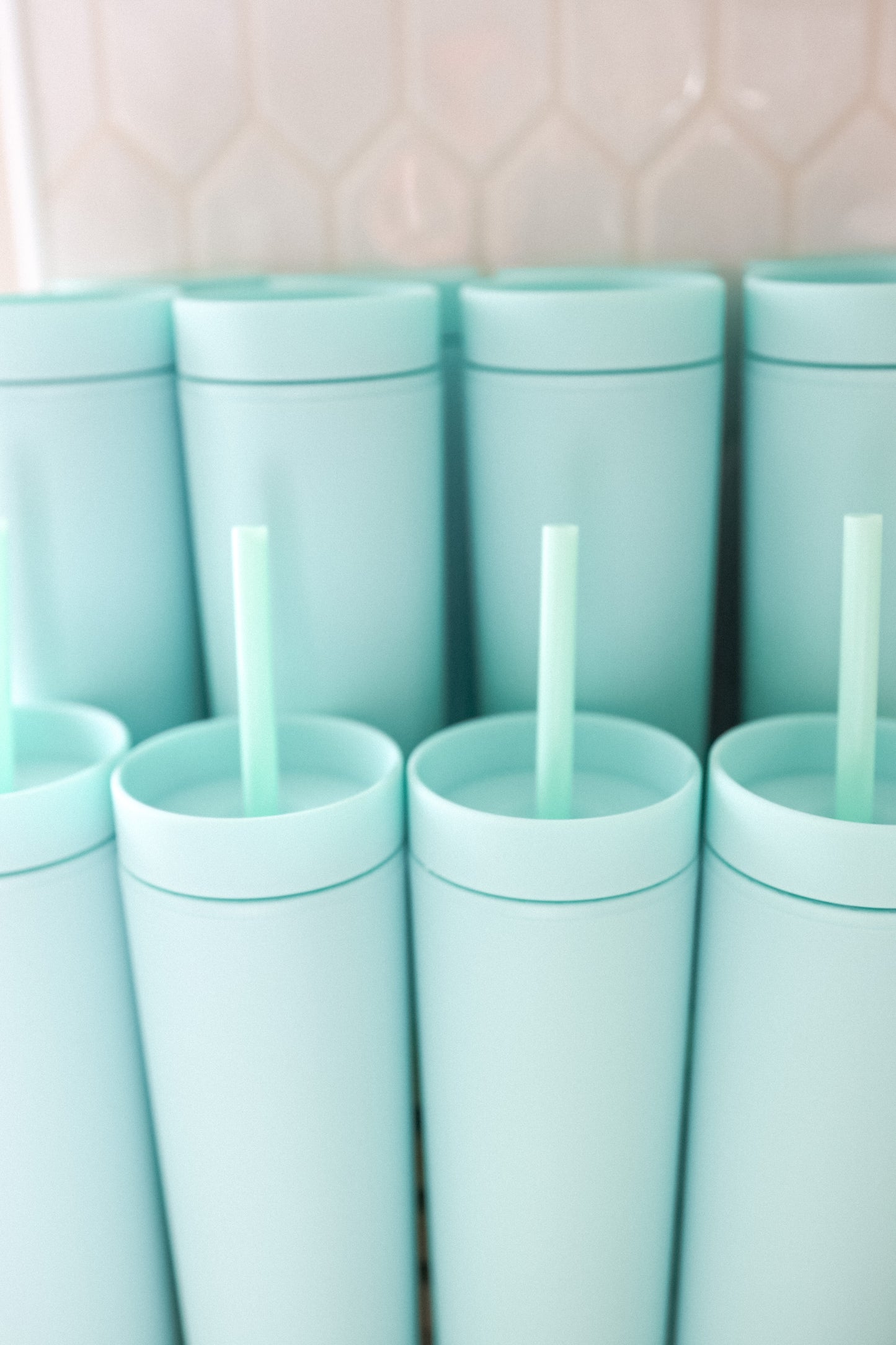 Turquoise skinny Tumbler