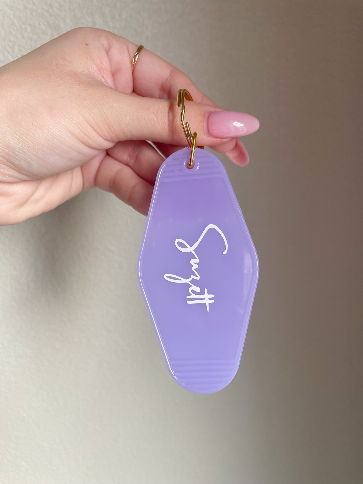Motel keychain