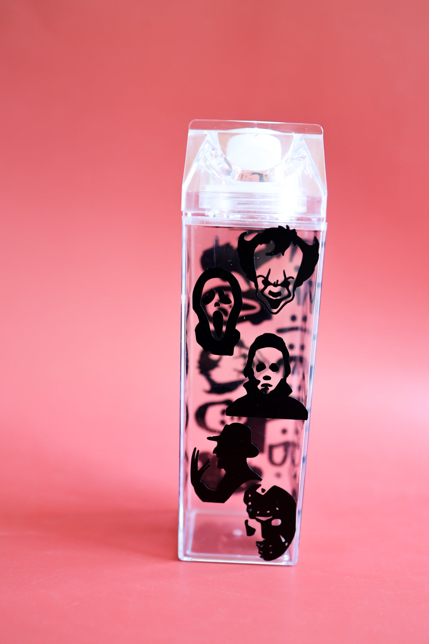 Halloween friends milk carton water bottle