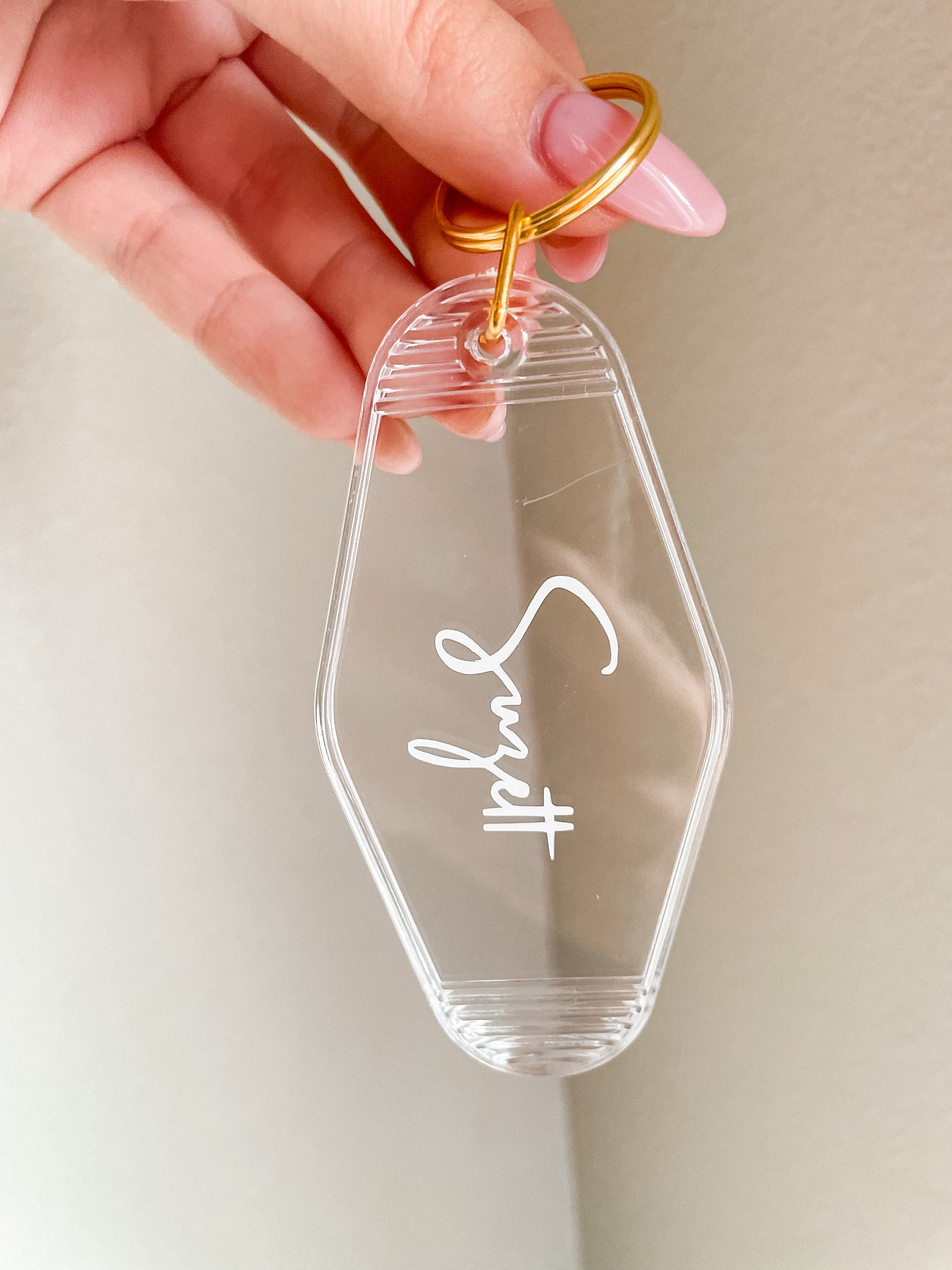 Motel keychain