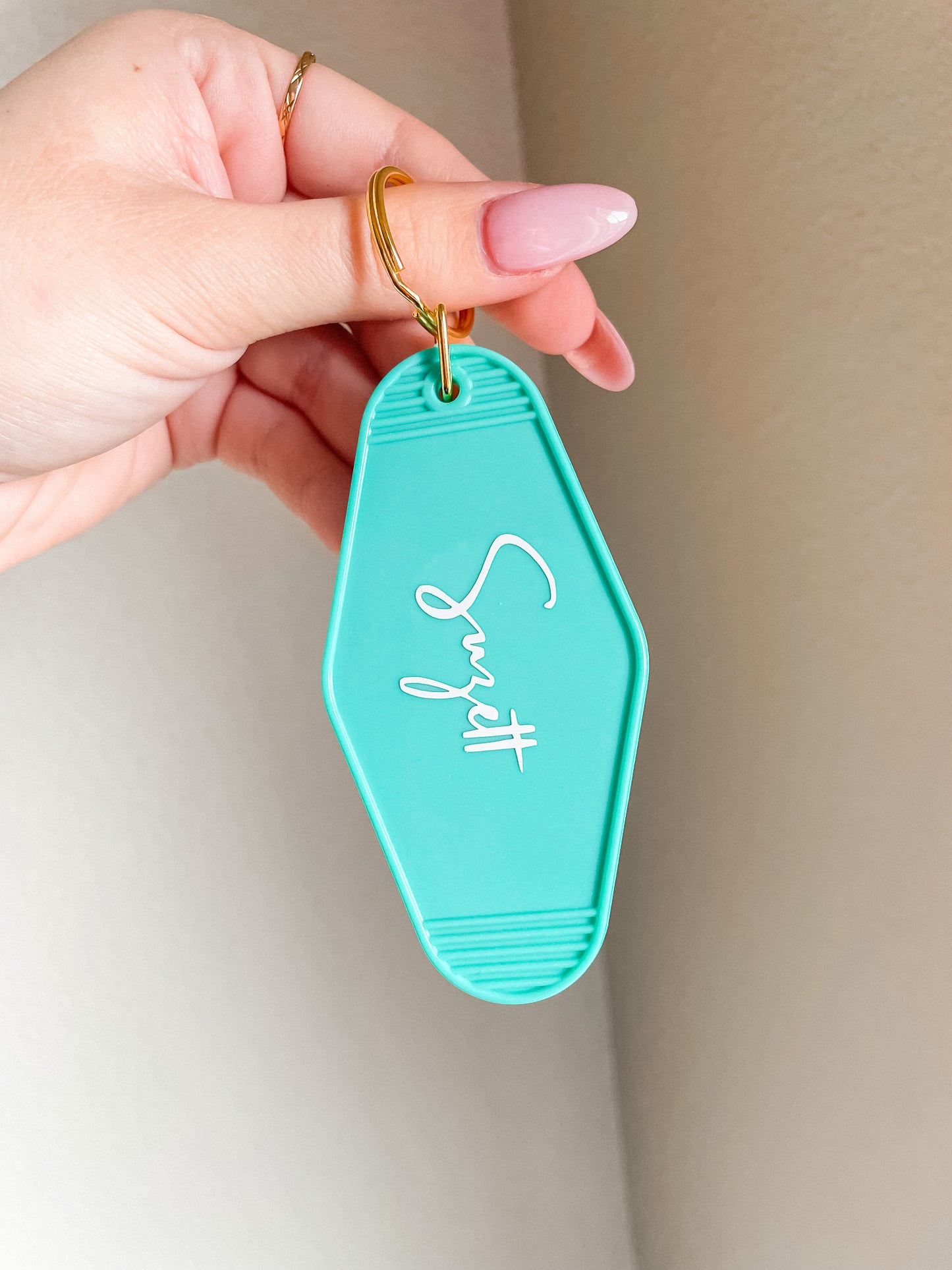 Motel keychain