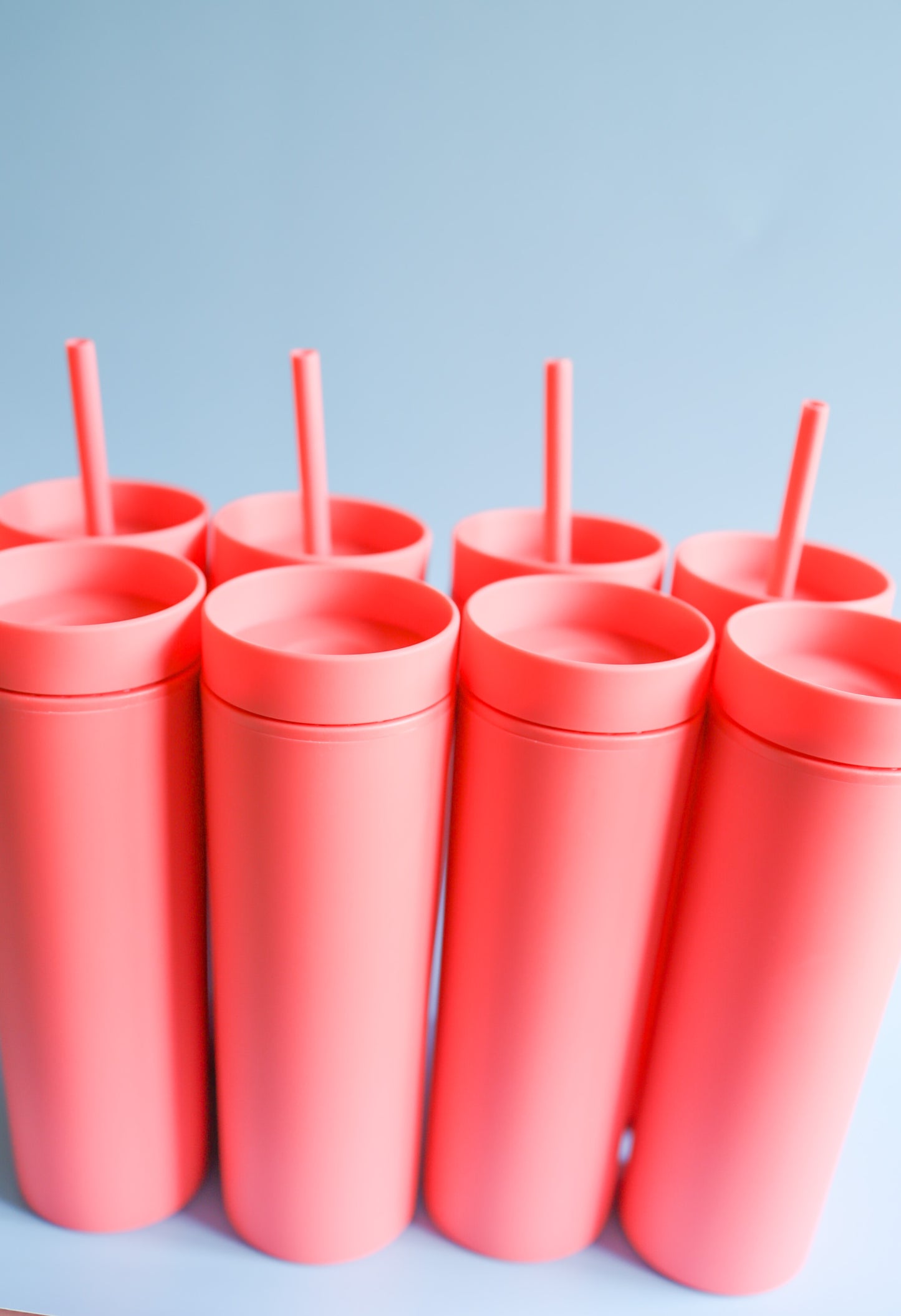 Coral Skinny Tumbler