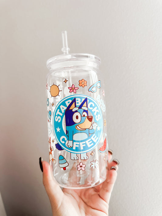 Blue x starbs acrylic cup