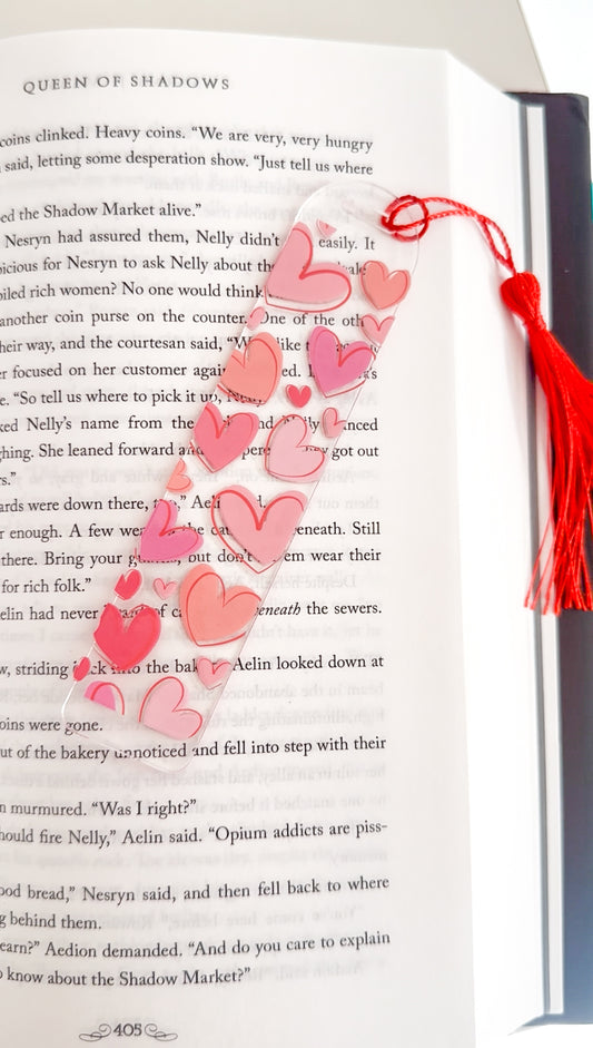 Hearts bookmark