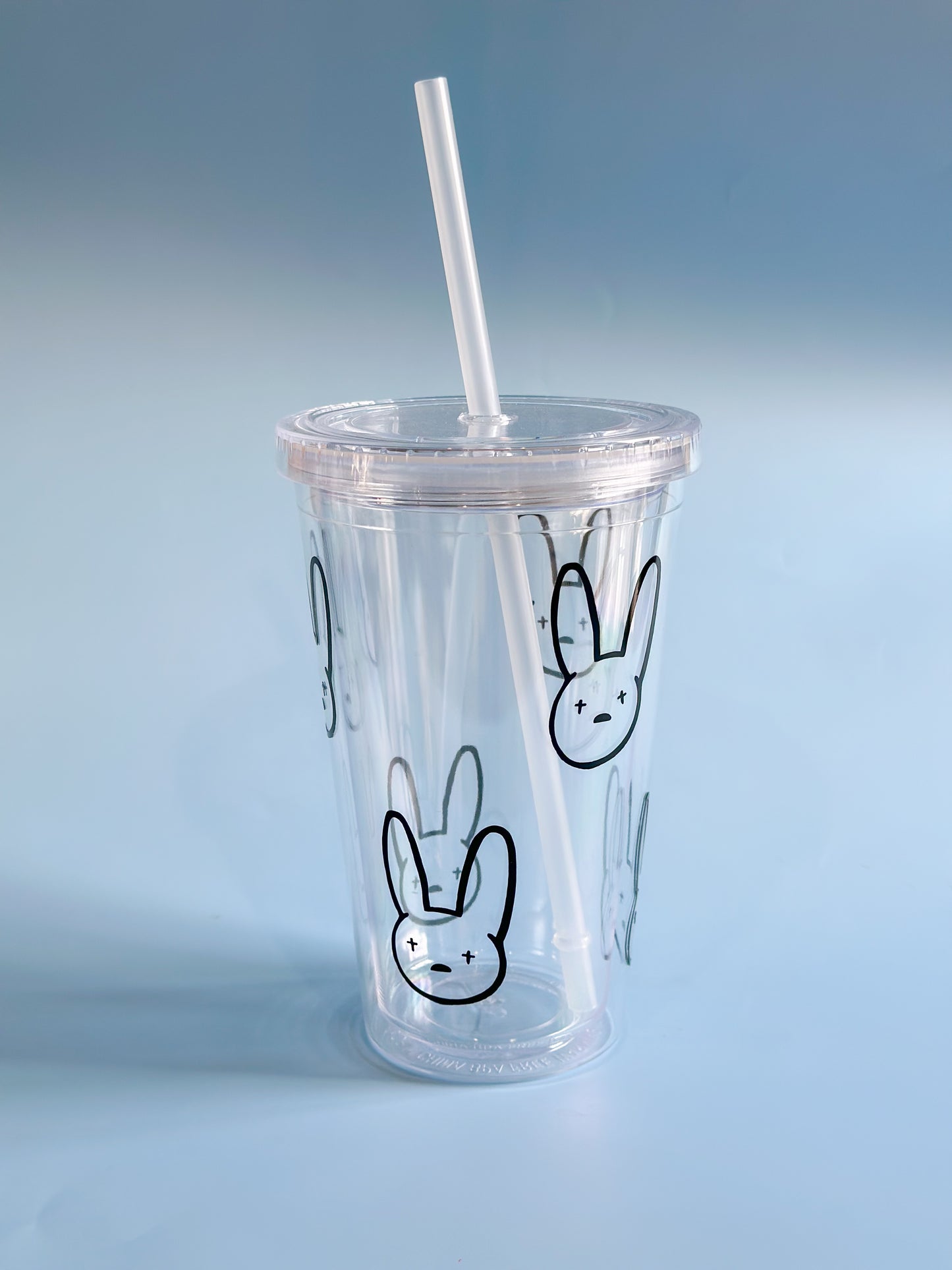 Clear bad bunny cup