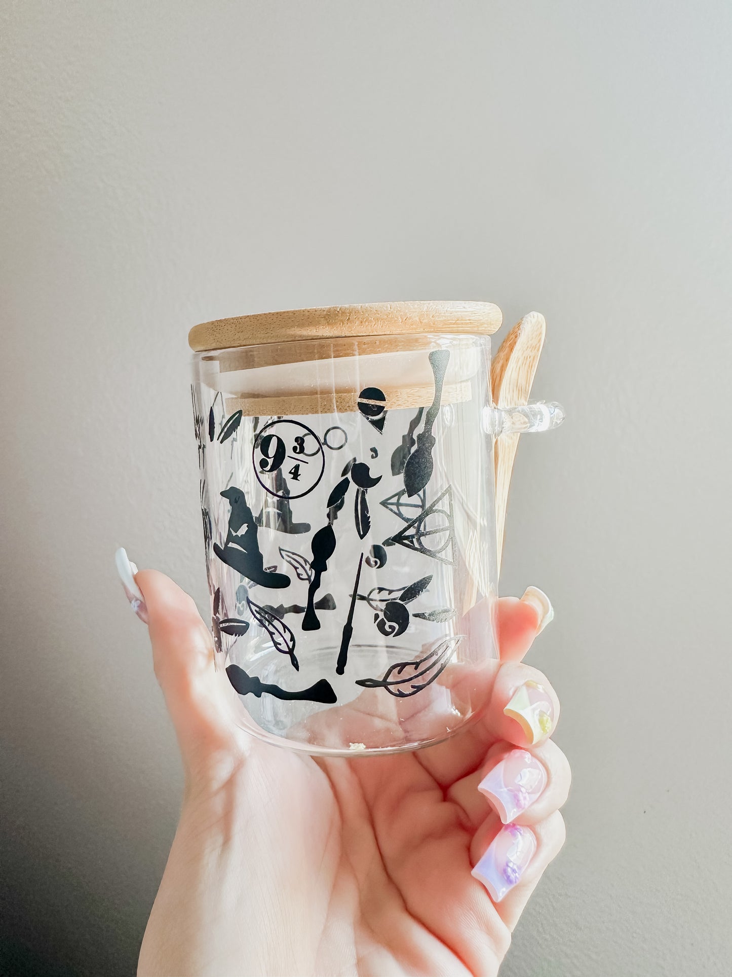 Wizards mini glass jar