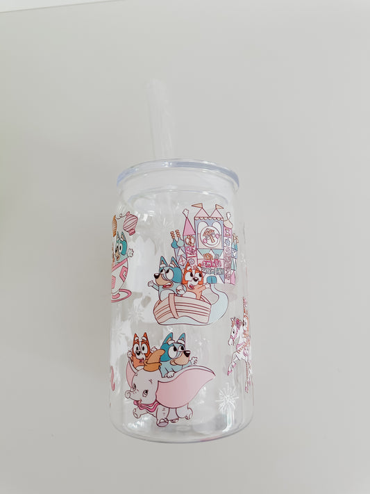 Doggy land acrylic cup
