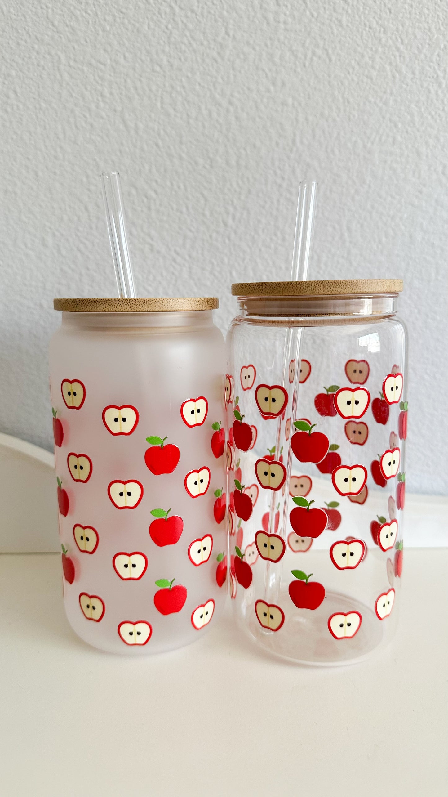 Teacher apple glass mug