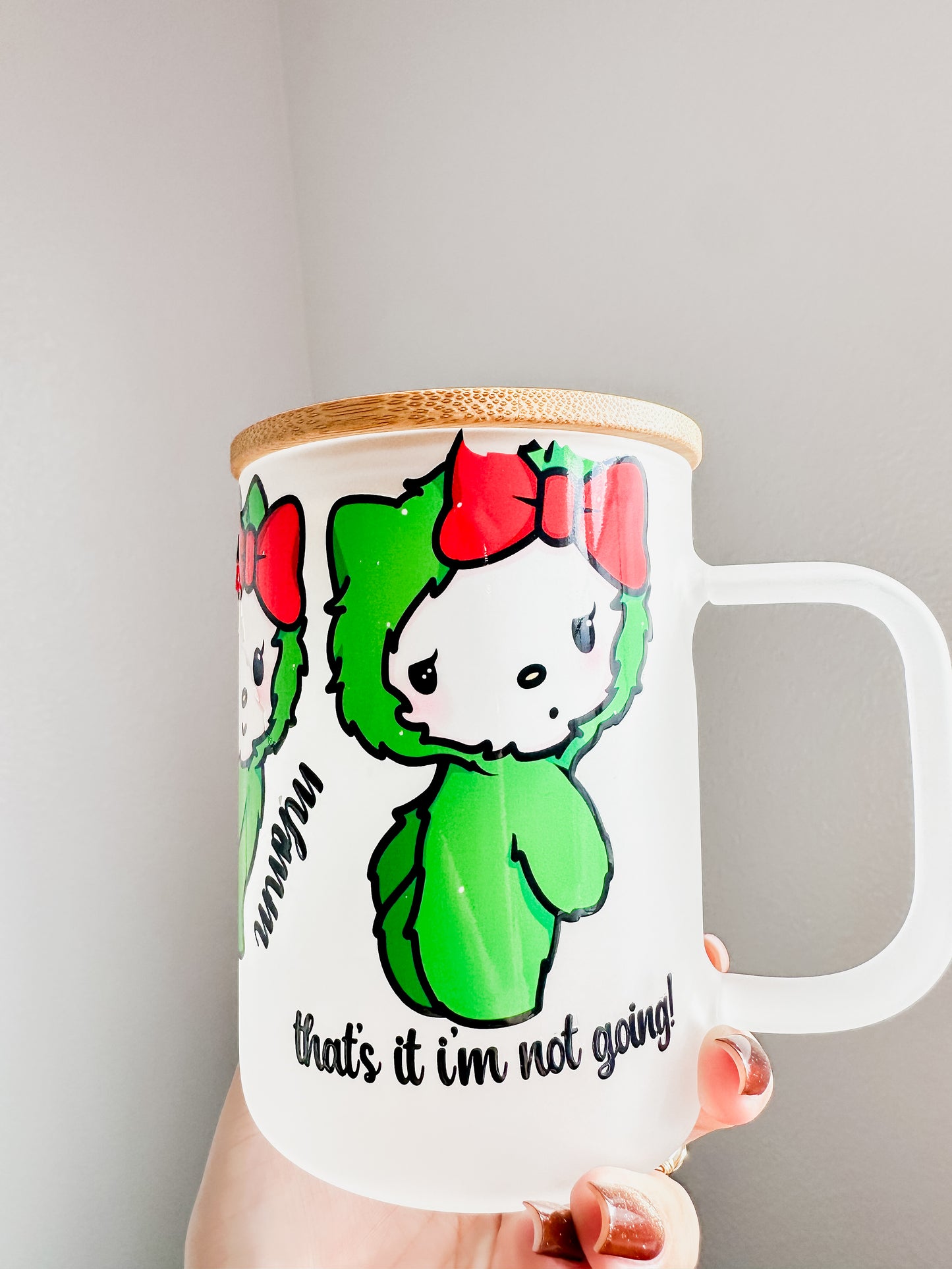 Kitty grinchmas mug