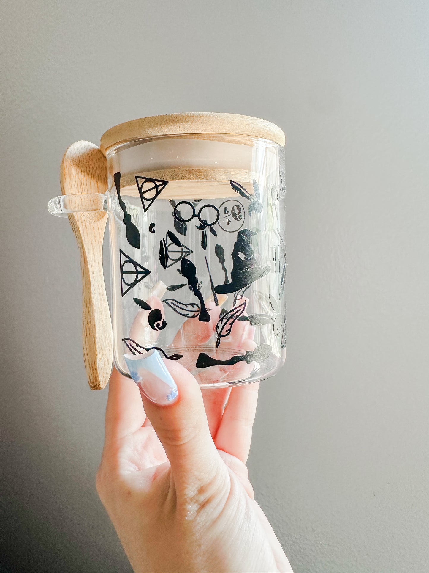 Wizards mini glass jar