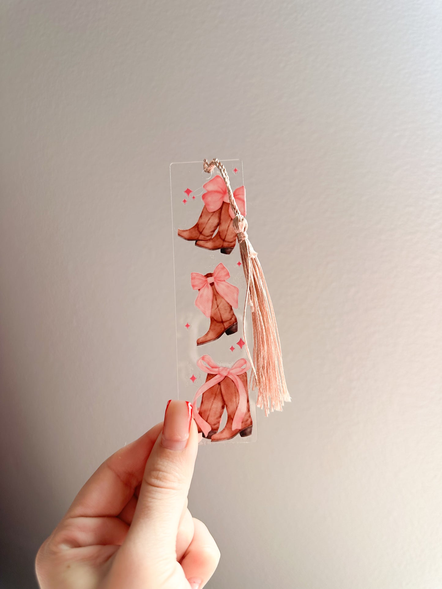 Coquette cowgirl bookmark