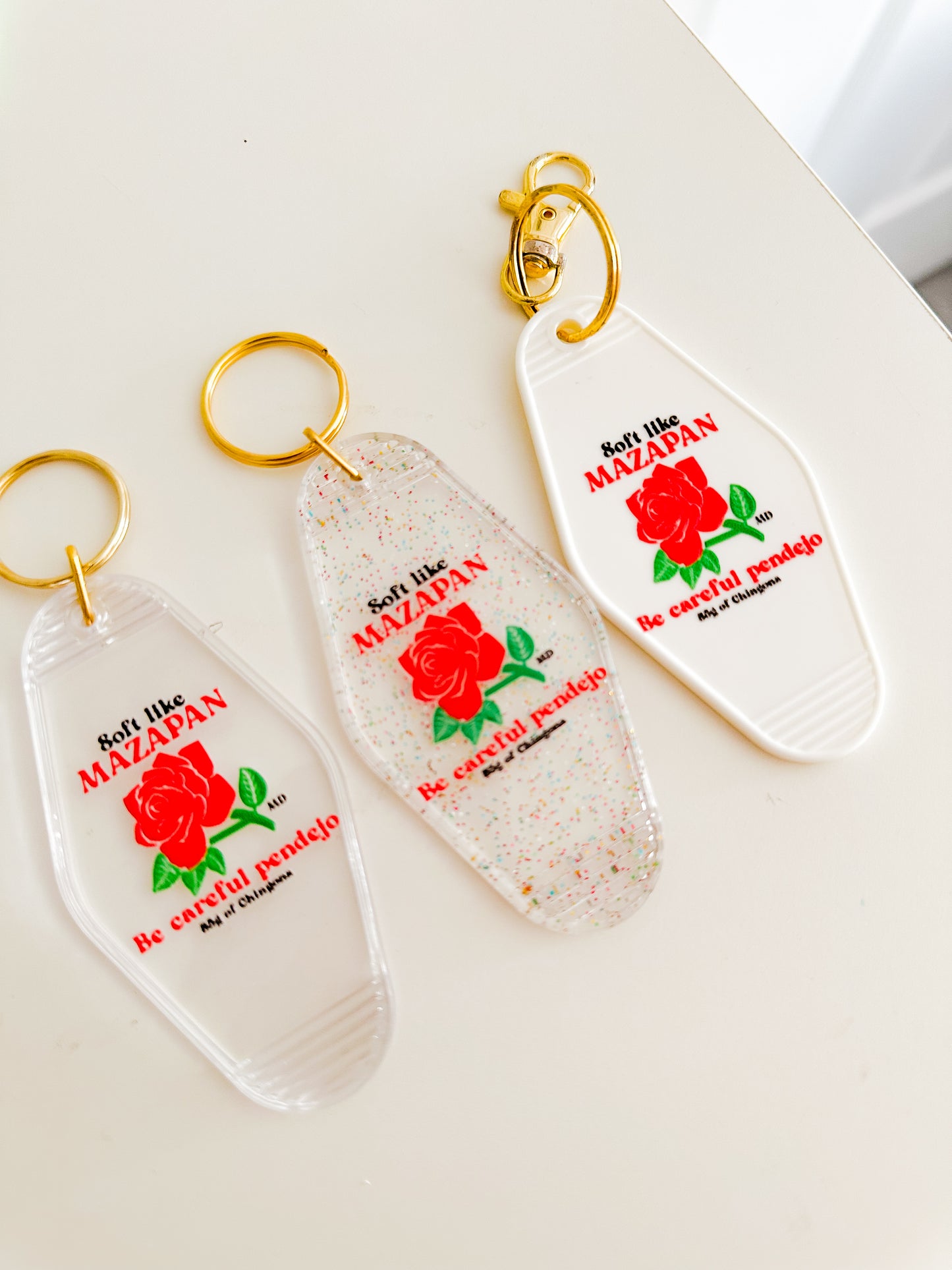 Soft like mazapán motel Keychain