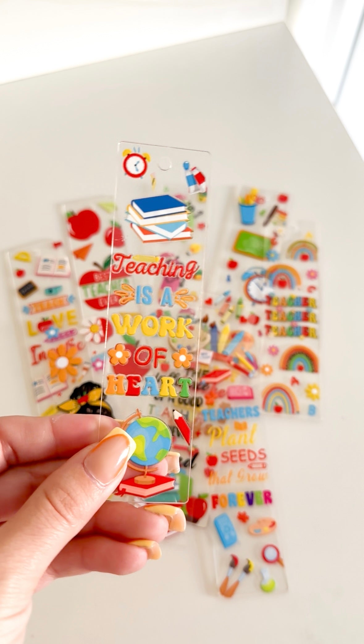 Teacher appreciation bookmark