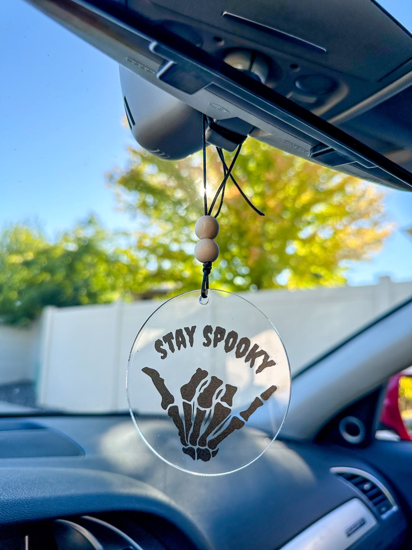 Stay spooky car hanger