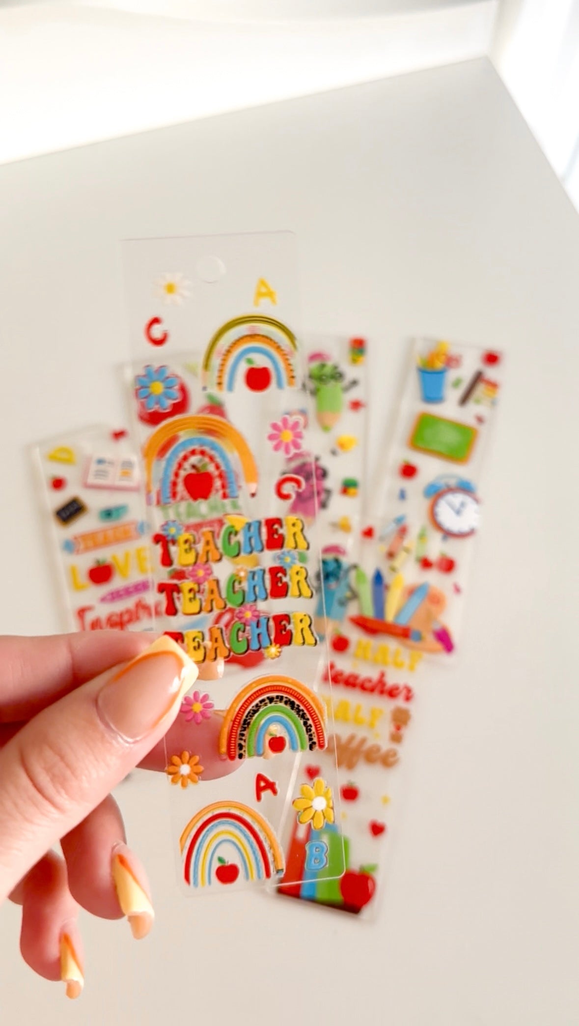 Teacher appreciation bookmark