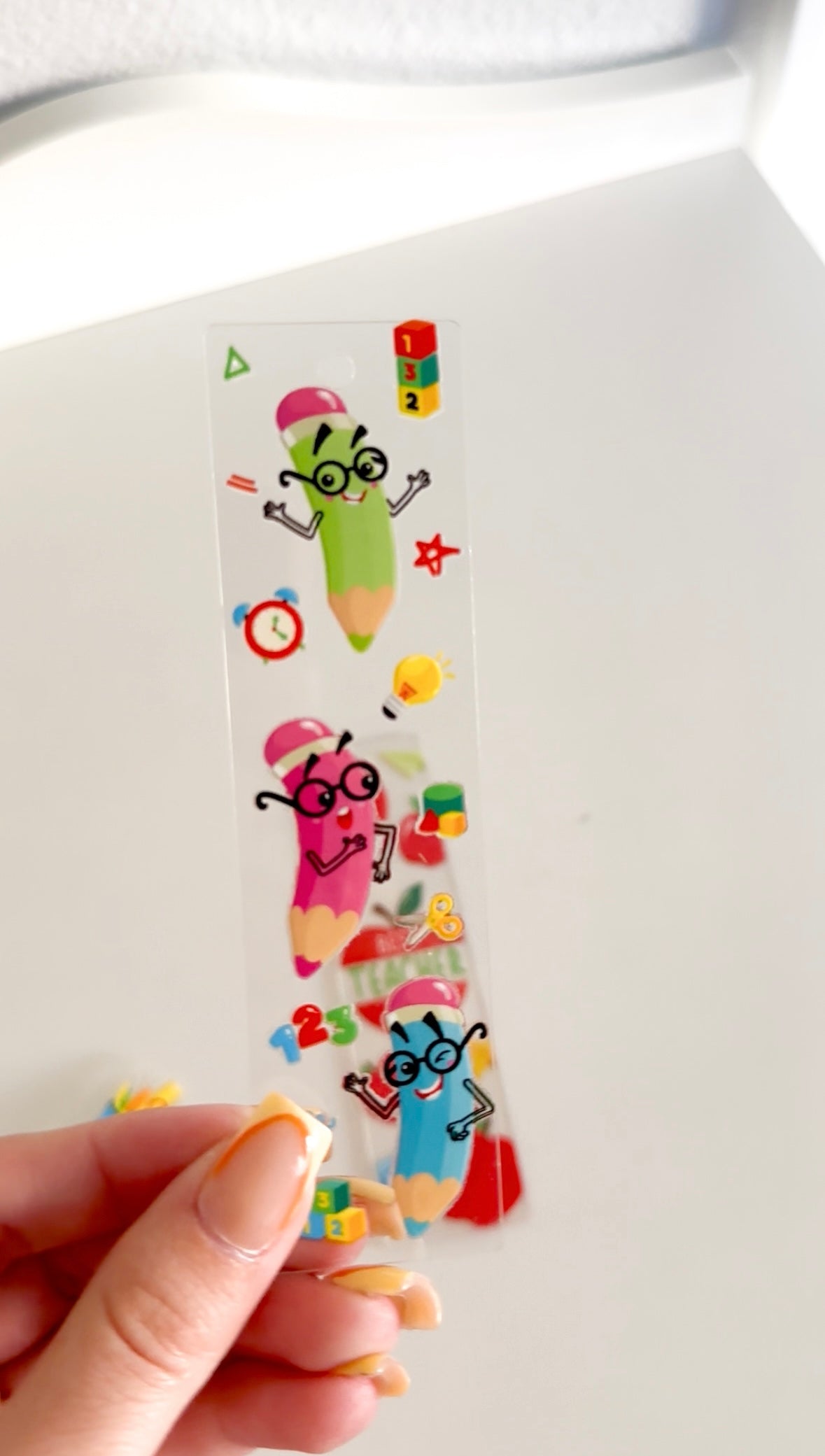 Teacher appreciation bookmark