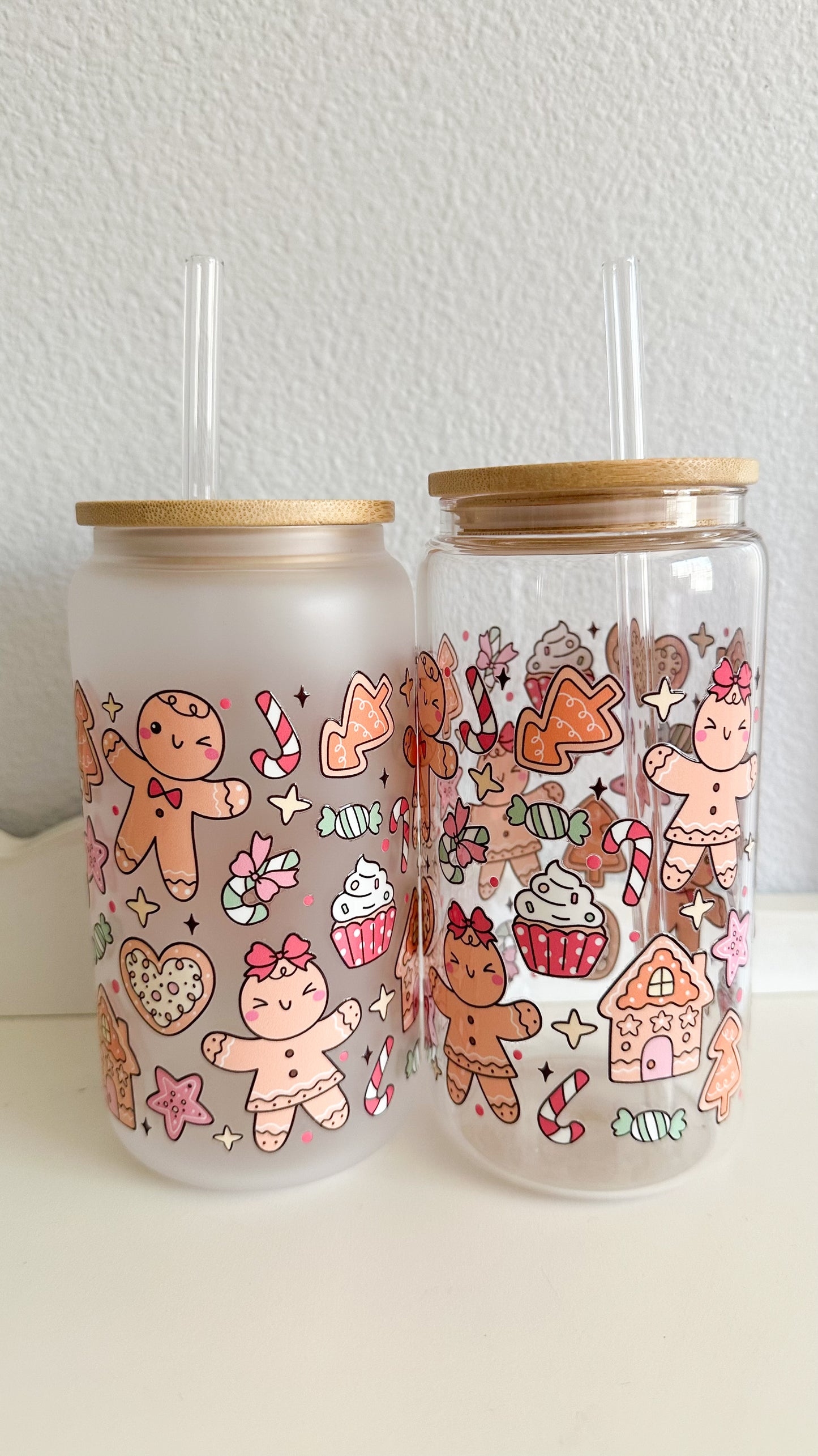 Gingerbread glass cup
