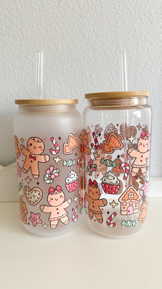Gingerbread glass cup