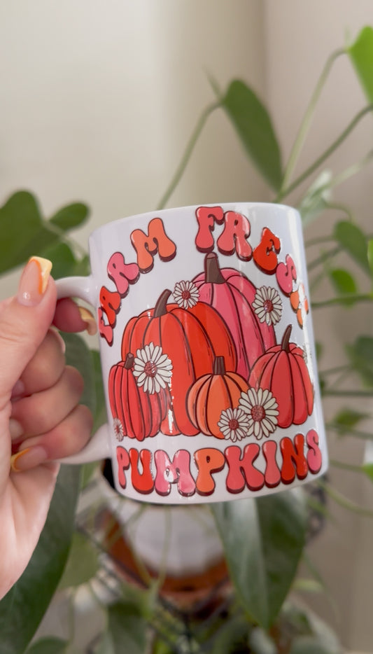 Farm fresh pumpkin mug