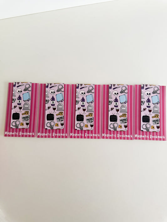 Crime junkie magnetic bookmark