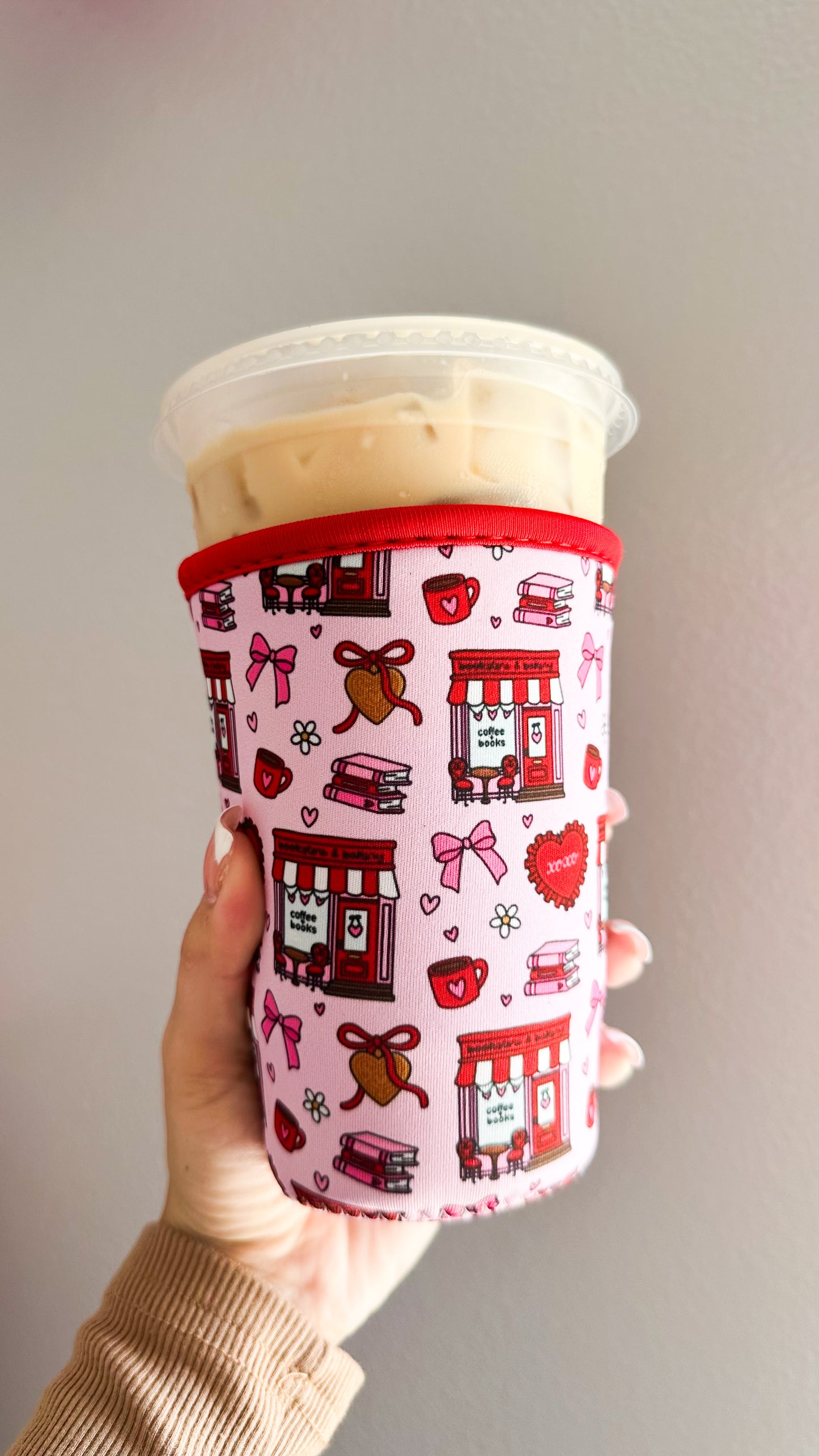 Coffee & books drink sleeve