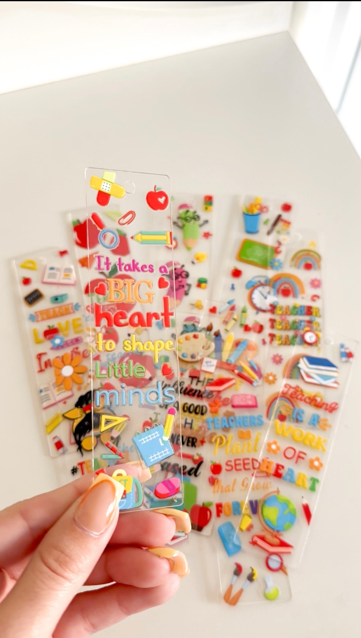 Teacher appreciation bookmark