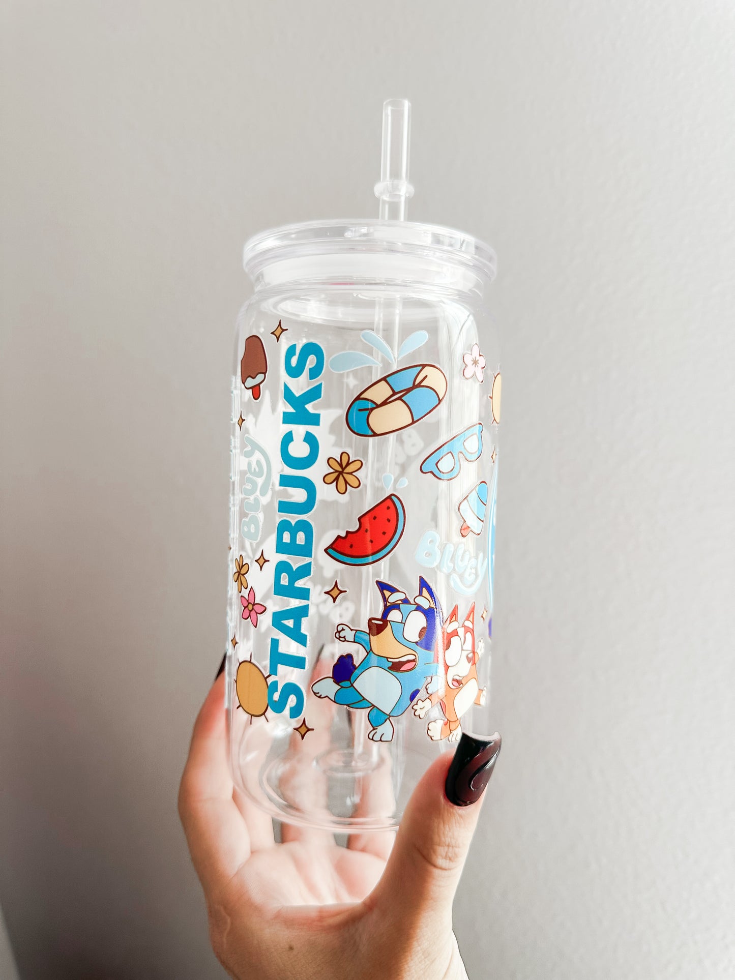 Blue x starbs acrylic cup
