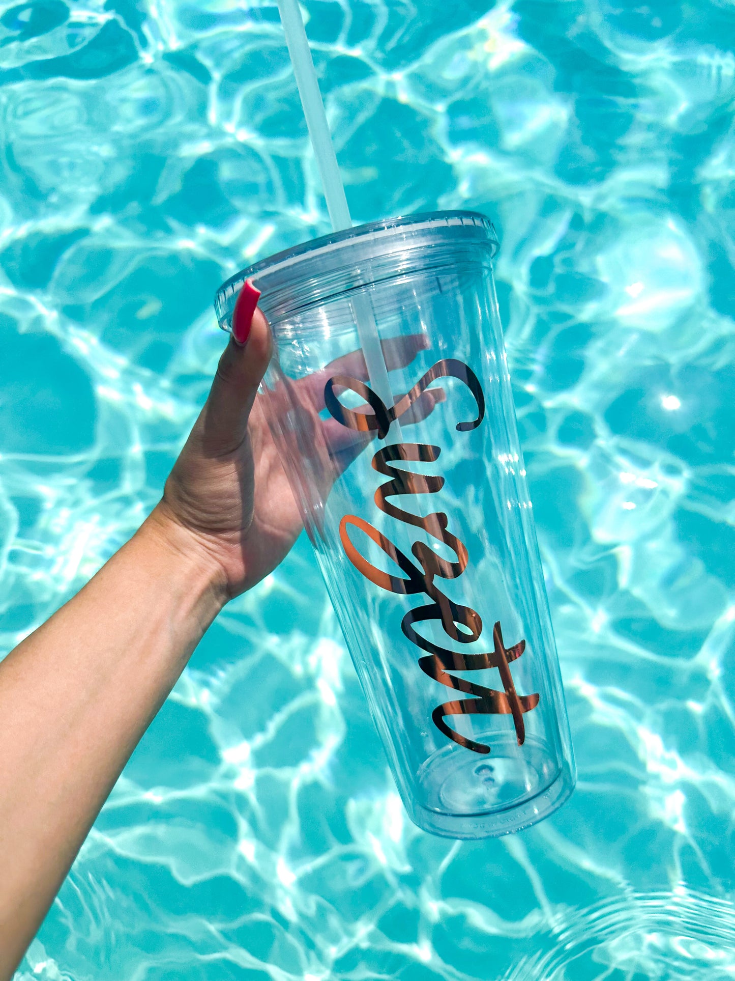 Clear tumbler 32 oz