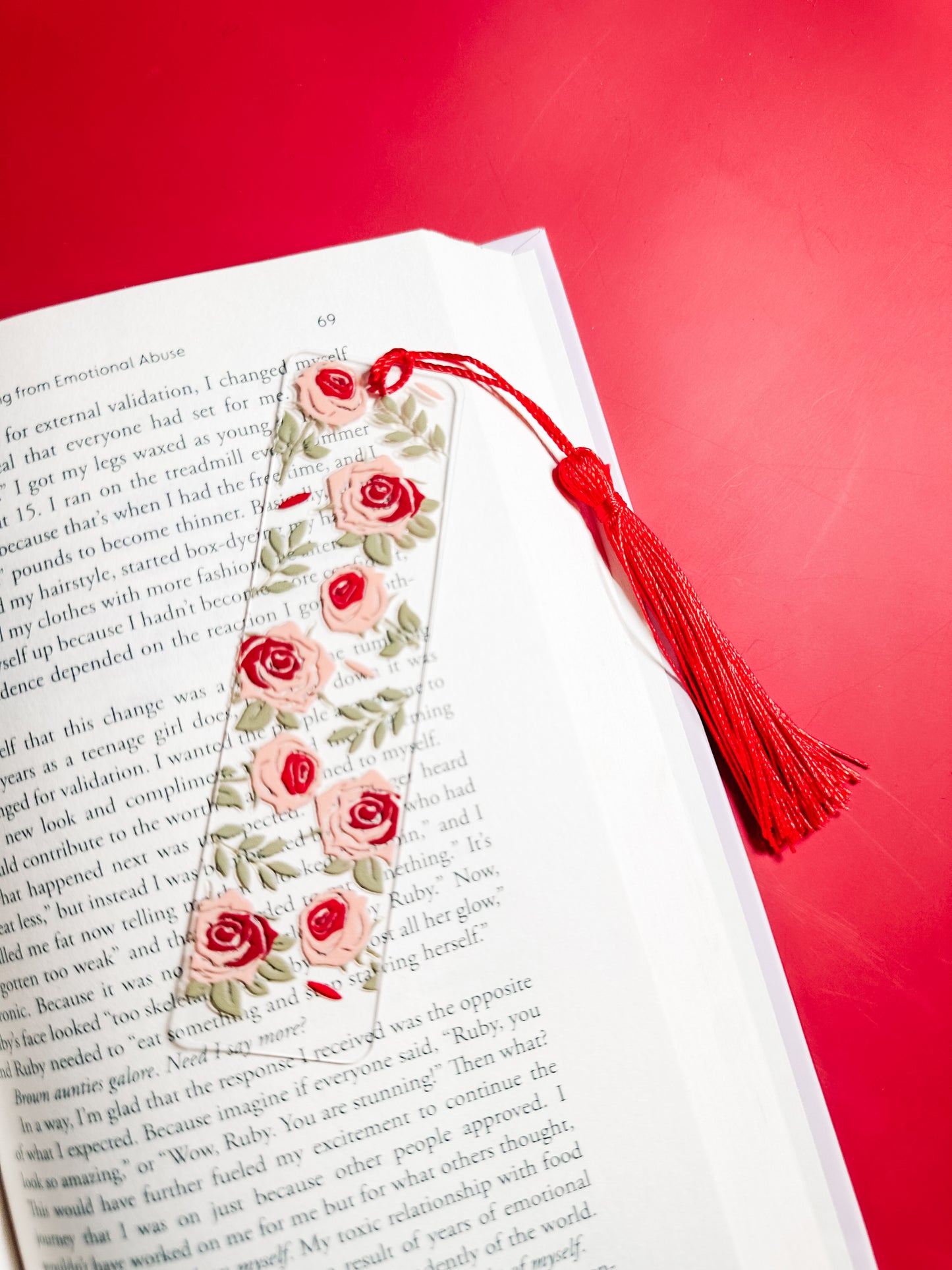Roses bookmark