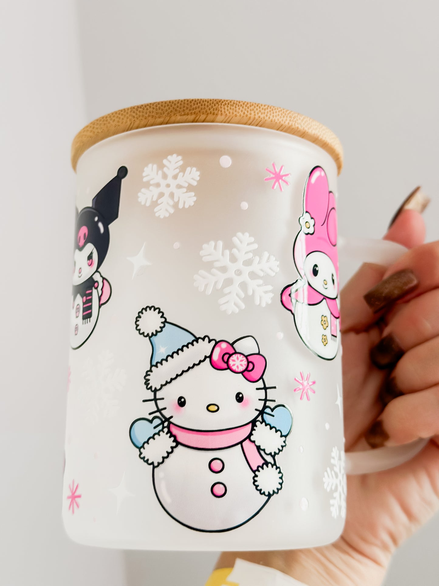 Kawaii snowman mug