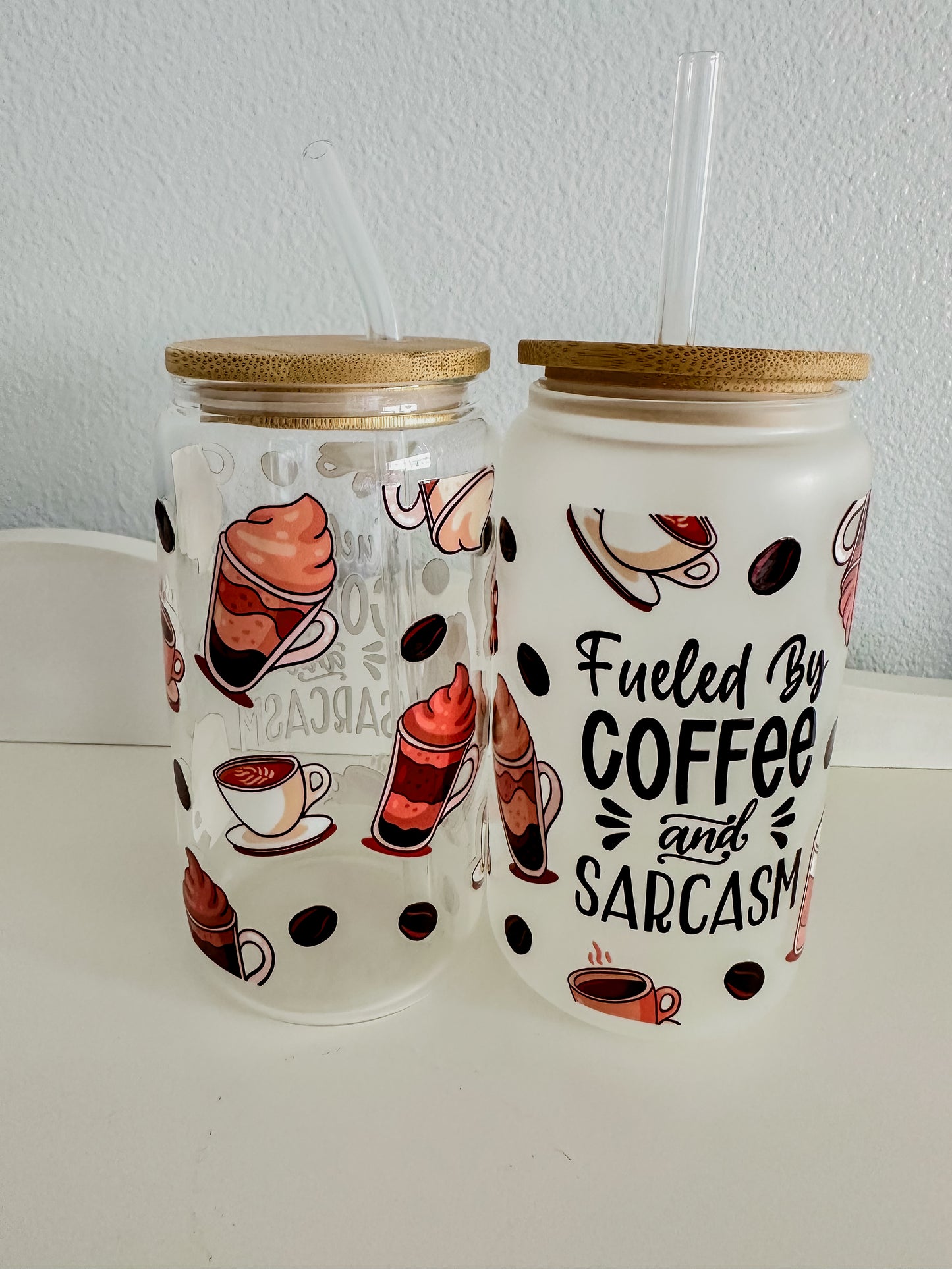 Fueled by coffee and sarcasm cup