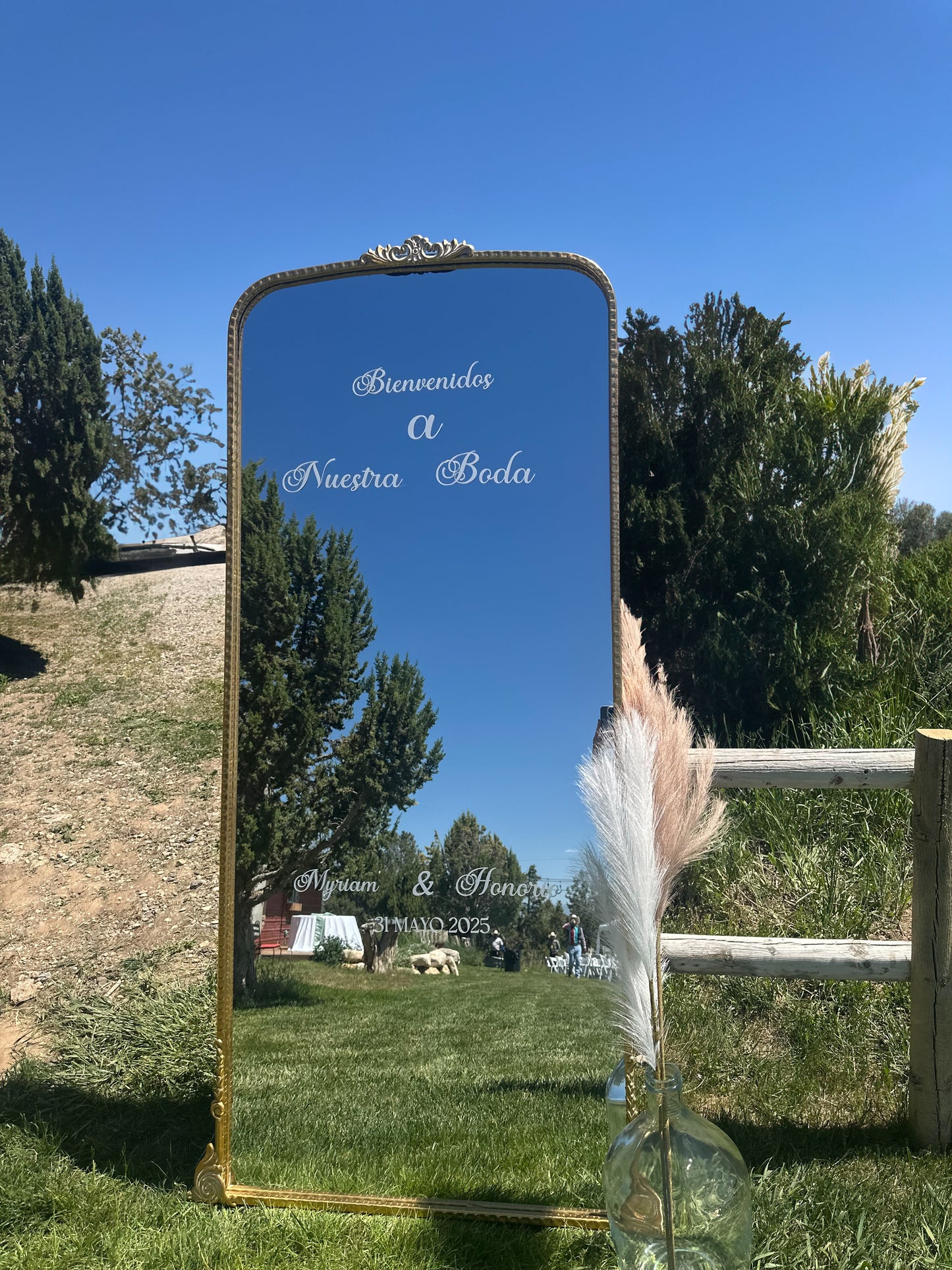 Wedding mirror vinyl