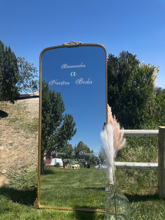 Wedding mirror vinyl
