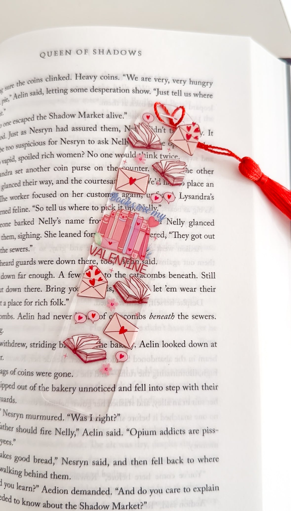 Books are my valentine bookmark