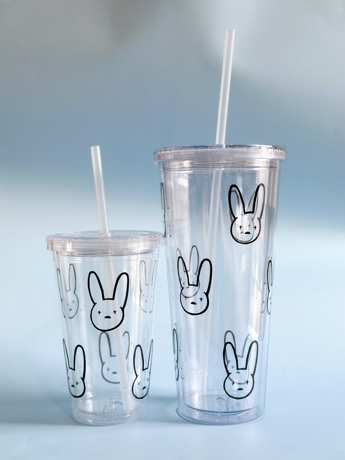 Clear bad bunny cup