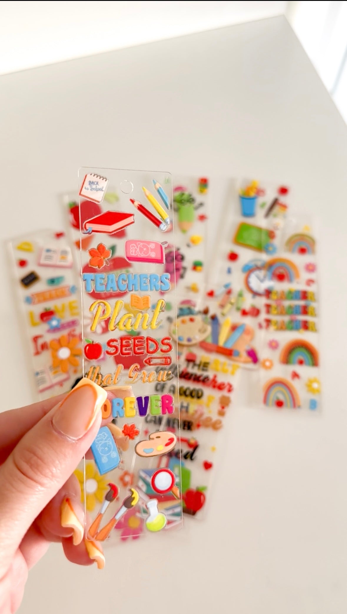 Teacher appreciation bookmark