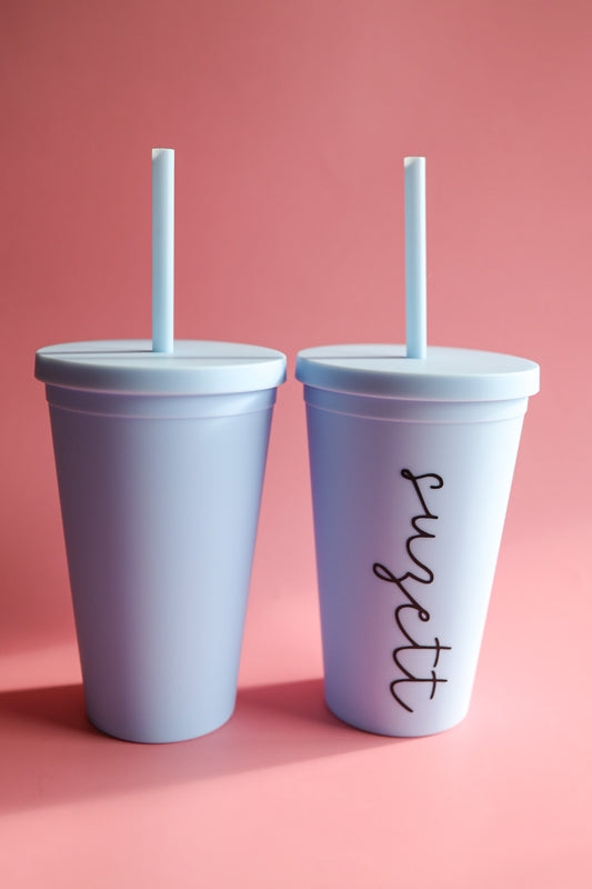 Pastel blue 16oz classic tumbler