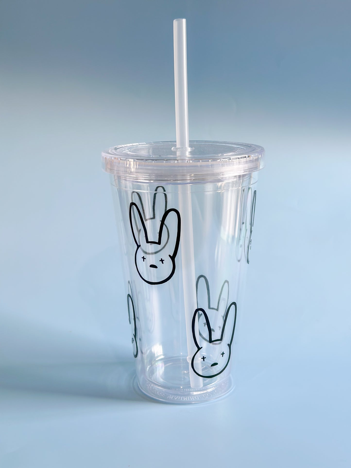 Clear bad bunny cup