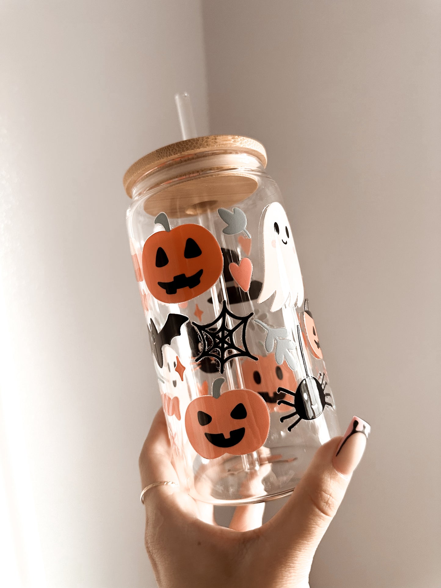 Halloween season glass cup