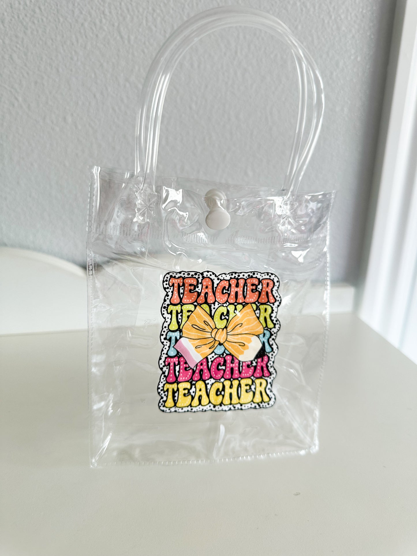 Teacher clear bags